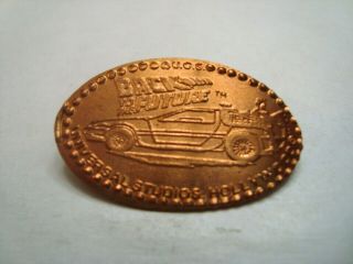 Universal Studios Hollywood - Back To The Future - - Elongated Copper Penny