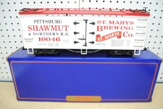 Usa Trains R16029 St.  Marys Brewing Co.  Shawmut Refrigerator Car G - Scale