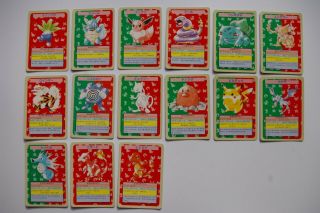 Pokemon Topsun No Number 15 Cards Pikachu Chormander