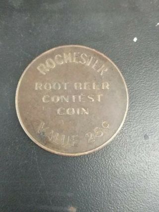 J Hungerford Smith Rochester Root Beer Contest Coin Brass 1920’s York