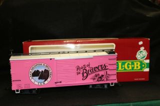 Lgb 4090 Lake George & Boulder Car " Route Of The Beavers " - G Scale