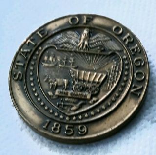 Medal United States Bicentenial 1776 - 1976 Salute To Masonty State Of Oregon 1859