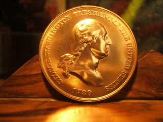 1789 George Washington - Peace & Friendship Re - Strike Medal Uncirculated