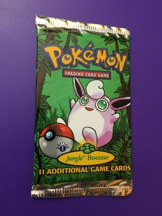 Pokemon 1st Edition Jungle Booster Pack Wigglytuff Factory