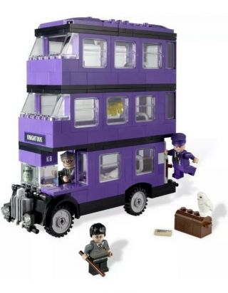 Lego Harry Potter The Knight Bus 4866 Complete Set Minifigs Instructions