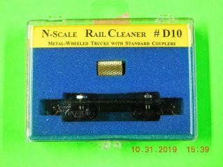 N Scale Centerline Products Rail Cleaner Model D10 In