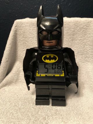 Lego Dc Comics Batman Alarm Light Up Digital Clock