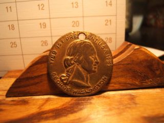 George Washington First President Funeral Bust Medal 1789 - 1797