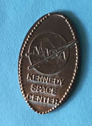 Kennedy Space Center Nasa Logo Retired Elongated Pressed Penny