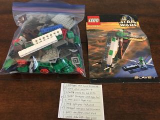 Lego Star Wars Slave 1 7144 With Instructions