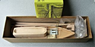 Ho Scale: Circa 1900 Steam Towboat,  A Wood Kit W/ Brass & Cast Metal Parts