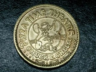 Vintage 1980 Chuck E Cheese Token Pizza Time Theatre In Pizza We Trust