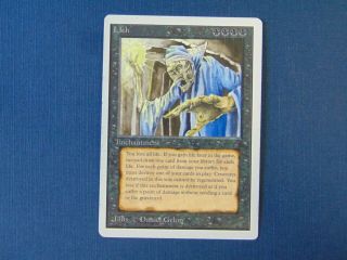 Lich Unlimited Magic The Gathering Moderate Play Mtg Ez1298