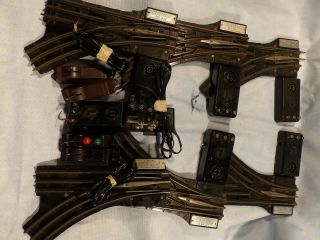 Six 6 Lionel O Gauge 022 Track Switches And 5 Controllers For Restoration