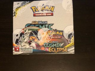 Pokemon Sun & Moon Cosmic Eclipse Booster Box Factory 36 Packs (1 Of 3)
