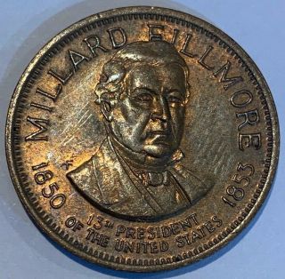 The 13th United States Us President Millard Fillmore Medal/token/coin Usa