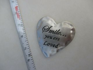 k Smile you are Loved IT ' S ALL IN YOUR HEART POCKET TOKEN CHARM ganz 2
