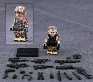 Military Oriental sword soldiers brickmania minifigs block ww2 China D.  F.  S.  J 3