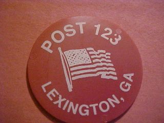 Lexington Ga Trade/bar Token Post 123 41 Mm Pr E 9 - 5