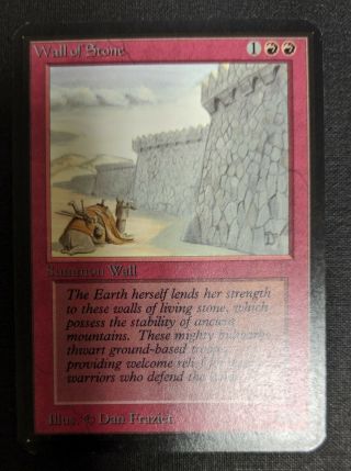 Nm/m Alpha Wall Of Stone Mtg 1993 First Limited Edition