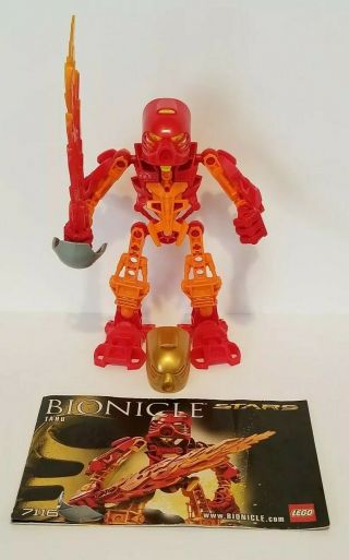 100 Complete And Retired Lego Bionicle Stars Tahu (7116) With Instructions