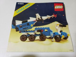 Legos Space Classic Space 6881 - 1 Lunar Rocket Launcher 60