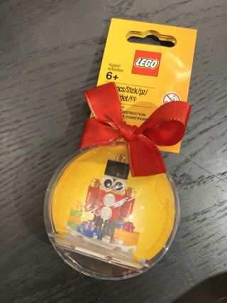 Lego Christmas Toy Soldier Nutcracker Ornament Bauble 853907 Xmas Rare