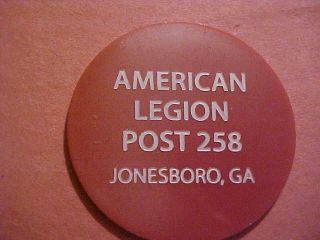 Jonesboro Ga American Legion Post 258 Trade/bar Token 41 Mm Pr S - 3 - C