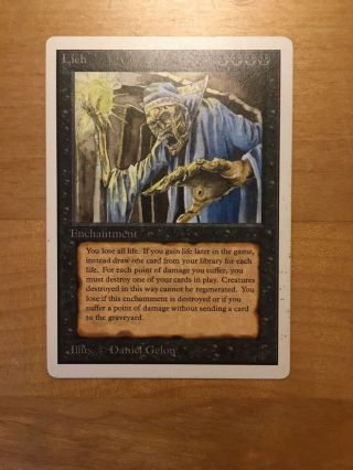 Lich Unlimited - Magic The Gathering