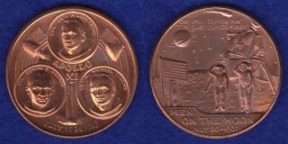Apollo Xi First Man On The Moon So - Called Dollar Medal - - - Fjej