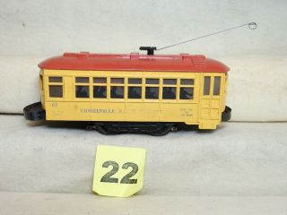 Lionel O Scale 60 Lionelville Rapid Transit Trolley Car To Repair