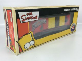 The Simpsons Lionel Jumping Bart Boxcar 6 - 26801 Train Car - - Open Box