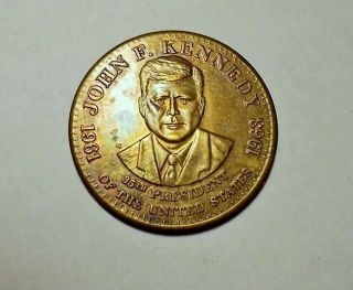 John F.  Kennedy 1961 - 1963 35th President Of The United States Token / Medal