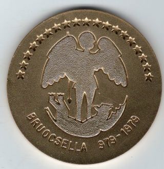 1979 Belgium Medal Issued For 1000 Year Anniversary Of Brussels,  979 - 1979