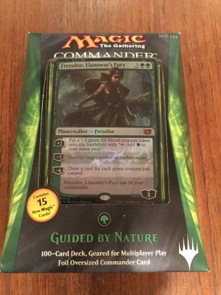 Mtg Magic Guided By Nature Commander Deck.  English,  In Shrink.