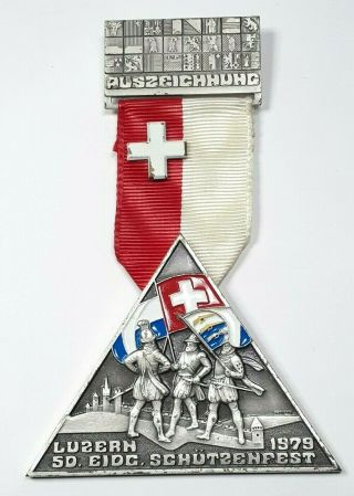 1979 Swiss Shooting Medal Schutzenfest - Huguenin Le Locle