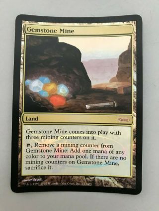 Mtg 1 X Foil Gemstone Mine (promo) Magic The Gathering