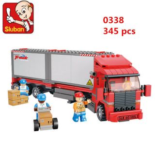 Sluban Mini Blocks Diy Kids Building Educational Toy Puzzle Freight Car 0338