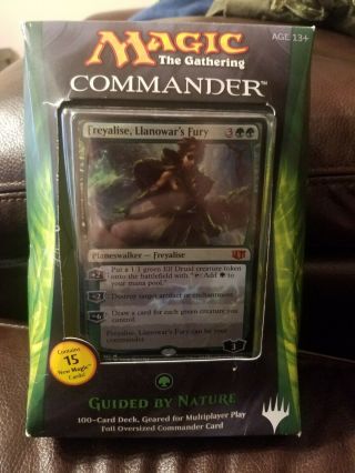 Mtg Magic The Gathering Guided By Nature Commander Deck 2014