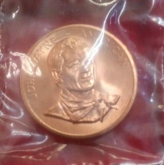 1979 Us John Wayne - American Commemorative Bronze Coin Medallion Token