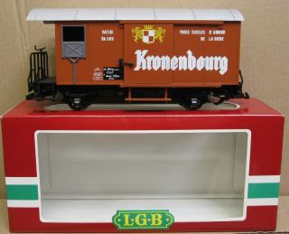 Lgb 4028 Kronenbourg Boxcar G - Gauge Lnib