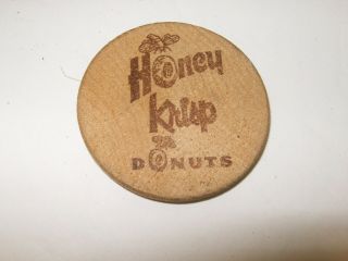 Vintage Honey Creme Donuts Good For Trade Wooden Nickel,  Albany,  Indiana