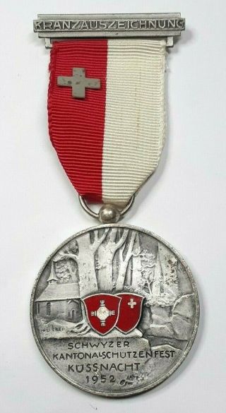 1952 Swiss Shooting Medal - Kranzauszeichnung