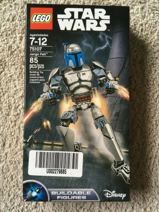 Nib Lego Star Wars Buildable Figure Jango Fett (75107)