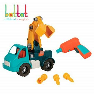 Battat – Take - Apart Crane Truck – Toy Vehicle Assembly Playset With Bt2514z