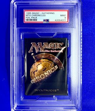 Mtg Psa 9 Chronicles Booster Pack Magic The Gathering