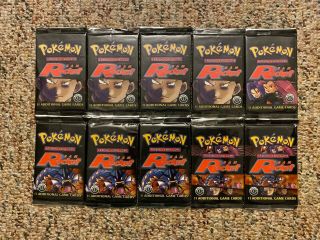 1st Edition Pokemon Team Rocket Booster Pack Unweighed