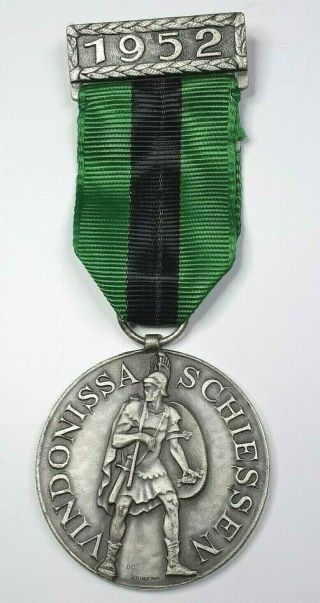 1952 Swiss Shooting Medal - Vindonissa Schlessen - Huguenin Locle