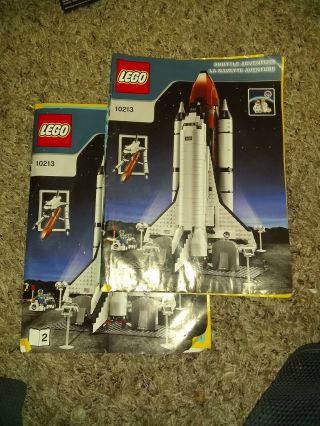 Lego Space Shuttle Adventure 10213 Instruction Manuals Only Rough Shape