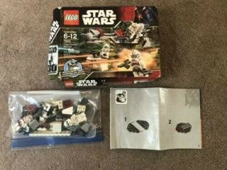 Lego 7655 Star Wars Clone Trooper Battle Pack 100 Complete